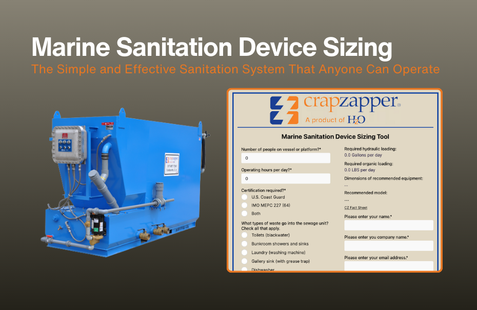 Marine Sanitization Device Sizing