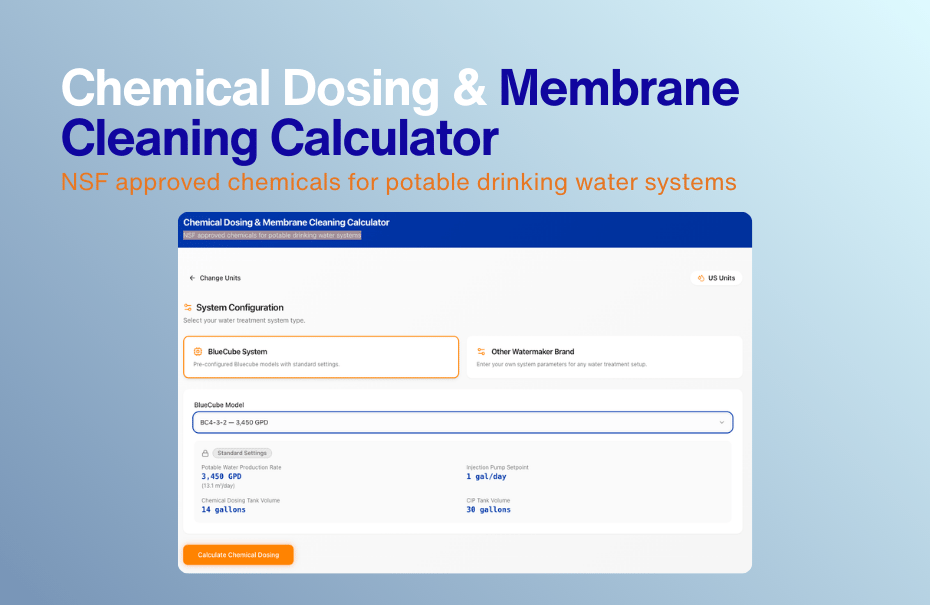 Chemical Dosing & Membrane Cleaning Calculator