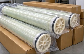 New seawater RO membrane elements in shipping packaging
