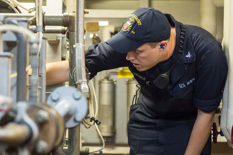 TB-101 Less Water, Saltier Water: seawater reverse osmosis watermaker in a ship's machinery space