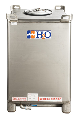 IBC Tank of Deionized DI Water H2O